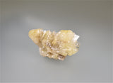 Barite on Fluorite, Sub-Rosiclare Level, Annabel Lee Mine, Ozark-Mahoning Company, Harris Creek District, Southern Illinois, Mined c. 1985, Ralph Campbell Collection, Miniature 2.5 x 4.5 x 7.5 cm, $350.  Online 11/6.