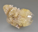 Barite on Fluorite, Sub-Rosiclare Level, Annabel Lee Mine, Ozark-Mahoning Company, Harris Creek District, Southern Illinois, Mined c. 1985, Ralph Campbell Collection, Miniature 2.5 x 4.5 x 7.5 cm, $350.  Online 11/6.