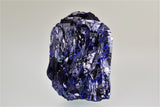 Azurite,Touissit, Morocco, Mined c. late 1980s, Kalaskie Collection #857, Miniature 1.5 x 4.5 x 6.5 cm, $600. Online 11/2.