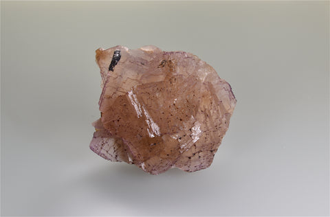 SOLD Fluorite, Hill-Ledford Mine, Ozark-Mahoning Company, Cave-in-Rock District, Southern Illinois, Mined c. early 1960s, Dr. Perry & Anne Bynum Collection, Medium Cabinet 4.5 x 10.0 x 13.0 cm, $200.  Online 10/5.