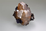 Calcite on Sphalerite and Fluorite, Sub-Rosiclare Level, Denton Mine, Ozark-Mahoning Company, Harris Creek District, Southern Illinois, Mined February 1992, Kalaskie Collection #733, Small Cabinet 4.5 x 7.5 x 8.5 cm, $250. Online 11/3