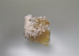 SOLD Calcite on Fluorite with Chalcopyrite, Bethel Level Annabel Lee Mine, Ozark-Mahoning Company, Harris Creek District, Southern Illinois, Mined c. 1986, Tolonen Collection, Small Cabinet 5.0 x 8.0 x 8.0 cm, $450.  Online 10/5.
