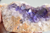 Fluorite, Rosiclare Level, Lead Hill, Cave-in-Rock Sub-district, Southern Illinois, Field Collected November 2018, Medium Cabinet 3.5 cm x 8.5 cm x 12.0 cm, $150.  Online 8/15.
