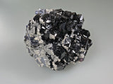 Calcite on Sphalerite and Galena, Borieva Mine, Madan District, Bulgaria, Mined c. 2012, Miniature 5.0 x 6.0 x 7.0 cm, $125.  Online January 30.