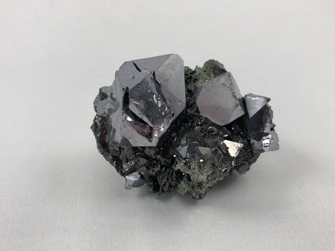 Galena and Sphalerite, Gjurdurska Mine, Madan District, Bulgaria, Mined c. 2012, Miniature 3.7 x 5.0 x 6.5 cm, $250.  Online Online June 12.