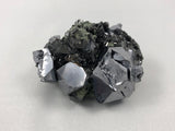 Galena and Sphalerite, Gjurdurska Mine, Madan District, Bulgaria, Mined c. 2012, Miniature 3.7 x 5.0 x 6.5 cm, $250.  Online Online June 12.