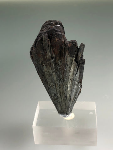 Pyrolusite, Taylor Mine, Alberta, Baraga County, Michigan, ex. Louis Lafayette Collection #218, Miniature, 1.8 x 3.2 x 6.5 cm, $125. Online July 20.