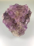 Fluorite with Quartz, Sub-Rosiclare Level, W. L. Davis/Deardorff Mine, Mahoning Mining Company attr., Cave-in-Rock District, Southern Illinois, Mined c. 1940's, Ron Roberts Collection GRE-8, Medium Cabinet, 6.0 x 11.0 x 12 cm, $250.  Online September 14.