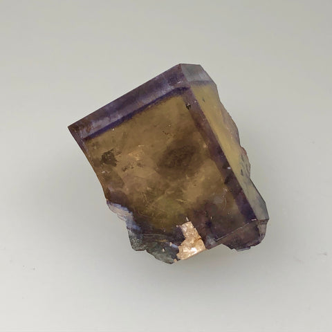 Fluorite, Rosiclare Level, Victory Mine, Spar Mountain District, Southern Illinois, Ron Roberts Collection F-64, Miniature 2.3 x 2.5 x 3.0 cm, $100.  Online September 14.