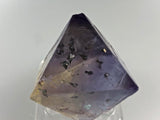 Fluorite Octahedron with Chalcopyrite, Rosiclare Level, Denton Mine, Ozark-Mahoning Company, Harris Creek District, Southern Illinois, Ron Roberts Collection, Miniature approx. 3 cm on edge, 4+ cm point to point, $125.  Online September 15.