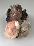 Calcite with Copper Inclusions on Copper, Keweenaw Peninsula, Michigan, ex. Louis Lafayette Collection #437, Miniature 2.5 x 3.8 x 5.0 cm, $350. Online 10/16.