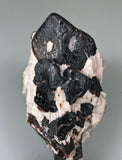 Franklinite and Calcite, Franklin, Sussex County, New Jersey, ex. Louis Lafayette Collection #56, Small Cabinet 3.0 x 4.5 x 7.5 cm, $200. Online 10/16.