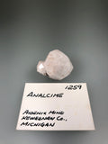 Analcime, Phoenix Mine, Keweenaw County, Michigan, ex. Louis Lafayette Collection #1259, Miniature 2.0 x 2.0 x 3.0 cm, $125. Online Nov. 25