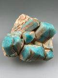 Amazonite, Crystal Peak, Park County, Colorado, ex. Louis Lafayette Collection #456, Miniature 3.0 x 4.5 x 5.5 cm, $75. Online Jan. 13