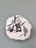 Datolite Scrimshaw, Lake Superior Copper District, Keweenaw Peninsula, Michigan, ex. Jim Bailey Collection, Miniature 0.4 cm x 3.2 cm x 3.3 cm, $75.  Online June 22