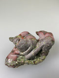 Datolite Carving, Lake Superior Copper District, Keweenaw Peninsula, Michigan, ex. Jim Bailey Collection, Miniature 3 cm x 4 cm x 4.5 cm, $125.  Online June 22