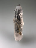 Quartz (Doubly Terminated) with Inclusions, Stovall Trail, McCurtain County, Oklahoma, Self-collected December 8, 2001, Dr. David London Collection L-297, Miniature, 1.0 cm x 1.5 cm x 5.6 cm, $30. Online Oct. 4.