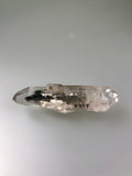 Quartz (Doubly Terminated) with Inclusions, Stovall Trail, McCurtain County, Oklahoma, Self-collected December 8, 2001, Dr. David London Collection L-297, Miniature, 1.0 cm x 1.5 cm x 5.6 cm, $30. Online Oct. 4.