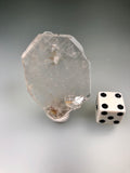 Quartz, Tabular, Old Stovall Trail, near Hochatown, McCurtain County, OK, Dr. David London Collection L-264, Minature 0.5 x 4.0 x 5.5 cm, $100.  Online Sept.  30.