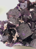 Fluorite and Quartz, Sub-Rosiclare Level, W. L. Davis/Deardorff Mine, Ozark-Mahoning Company, Cave-in-Rock District, Southern Illinois, Mined c. 1960’s, ex. Roy Smith Collection, Miniature, 2.5 x 5.5 x 8.0 cm, $250. Online Nov. 21.