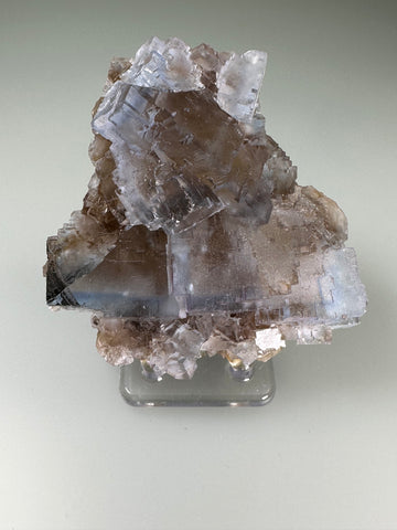 Fluorite, Rosiclare Level, Minerva No. 1 Mine, Ozark-Mahoning Company, Cave-in-Rock District, Southern Illinois, Mined c. early 1990's, ex. Roy Smith Collection, Medium Cabinet 3.5 x 9.0 x 9.0 cm, $350. Online Dec. 14