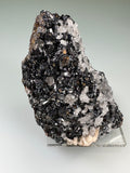 Quartz and Calcite on Sphalerite, Sub-Rosiclare Level, W. L. Davis/Deardorff Mine, Ozark-Mahoning Company, Cave-in-Rock District, Southern Illinois, Mined c. 1960's, ex. Roy Smith Collection, Medium Cabinet 5.5 x 6.0 x 8.3 cm, $125. Online Dec. 14