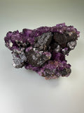 Fluorite on Sphalerite, Cave-in-Rock District, Southern Illinois, Mined c. 1960's-1970's, ex. Sam and Ann Koster Collection, Large Cabinet 8.0 x 8.5 x 13.5 cm, $450.  Online Dec. 19