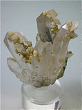 Calcite and Dolomite on Quartz, Trepca Complex, Mitrovica, Kosovska Municipality, Kosovo, Mined 2012, Small Cabinet 4.0 x 5.5 x 6.5 cm, $100.  Online 4/6/15 SOLD