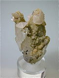 Calcite and Dolomite on Quartz, Trepca Complex, Mitrovica, Kosovska Municipality, Kosovo, Mined 2012, Small Cabinet 4.0 x 5.5 x 6.5 cm, $100.  Online 4/6/15 SOLD