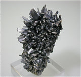 Stibnite with Pyrite, Baiut Complex, Maramures, Romania Small cabinet 4.5 x 5 x 9.5 cm $900. SOLD