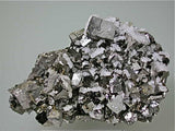 SOLD Calcite on Arsenopyrite, Trepca Complex, Kosovska Municipality, Kosovo, Mined 2014, Small Cabinet 3.0 x 5.3 x 7.7 cm, $125.  Online 4/6/15.