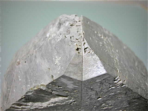Microcline with Albite and Elbaite, Manebach Twin, Himalaya Mine, Mesa Grande, San Diego County, CA, Dr. David London Collection L-339, Medium Cabinet 5.0 x 10.0 x 11.5 cm, $600.  Online 4/9/15.
