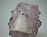 Calcite and Amethyst, Rio Grande del Sol, Brazil, Eric Petersen Collection, Small Cabinet 4.0 x 4.5 x 7.5 cm, $100.  Online 3/4/15 SOLD
