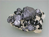 Galena and Sphalerite, Tri-State District, U.S Mined c. 1950s, Dr. Perry & Anne Bynum Collection, Miniature 3.0 x 3.5 x 5.5 cm, $50. Online 7/27 SOLD