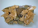 SOLD Calcite on Fluorite, Bethel Level, Minerva #1 Mine, Ozark-Mahoning Company, Cave-in-Rock District, Southern Illinois Medium cabinet 8 x 9.5 x 15.5 cm $900. Online 3/3