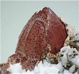 SOLD Quartz with Calcite, Hartenstein Mine No. 371, Freiberg, Germany Small cabinet 4 x 5.5 x 6.5 cm $250. Online 12/3