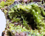 Pyromorphite on Barite, Heilge Dreifaltigkeit Mine, Saxony, Germany Small cabinet 6 x 6 x 9 cm $850. Online 1/9. SOLD.