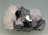 SOLD Calcite on Sphalerite, Trepca Complex, Mitrovica, Kosovo Miniature 2.5 x 3.5 x 4.5 cm $75. Online 1/17