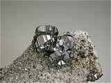 Bournonite and Pyrite with Quartz, Viboras Mine, Potosi, Bolivia Cabinet 7 x 8 x 17 cm $4800. Online 3/13 SOLD