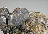 Bournonite and Pyrite with Quartz, Viboras Mine, Potosi, Bolivia Cabinet 7 x 8 x 17 cm $4800. Online 3/13 SOLD