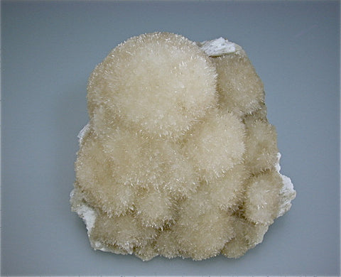 Strontianite on Calcite, Rosiclare Level, Minerva #1 Mine, attr: Inverness Mining Company, Cave-in-Rock District, Southern Illinois Medium cabinet 5 x 12 x 12.5 cm $850. Online 5/21 SOLD