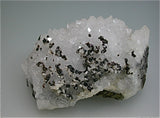 Quartz with Sphalerite and Calcite, Sub-Rosiclare Level, Deardorff Mine , Ozark-Mahoning Company, Cave-i n-Rock District, Southern Illinois Sm all cabinet 3.5 x 7.5 x 8 cm $125. O nline 5/30 SOLD