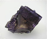 Fluorite with Calcite, Denton Mine, Ozark-Mahoning Company, Harris Creek District, Southern Illinois attr: Bahama Pod Miniature 3.5 x 4.5 x 6 cm $350. SOLD