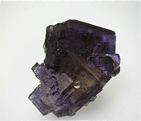 Fluorite with Calcite, Denton Mine, Ozark-Mahoning Company, Harris Creek District, Southern Illinois attr: Bahama Pod Miniature 3.5 x 4.5 x 6 cm $350. SOLD