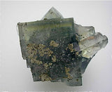 Fluorite with Pyrite, El Hammam Mine, Djebel el Hammam, Meknes, Morocco Miniature 3.5 x 5.5 x 6 cm $350. Online 4/2 SOLD