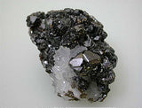 Sphalerite on Quartz, Deardorff Mine, Ozark-Mahoning Company, Cave-in-Rock District, Southern Illinois miniature 3.5 x 4 x 6 cm $65. Online 4/22 SOLD