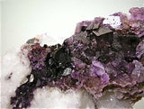 Fluorite and Barite (repair 1x), Cave-in-Rock District, Southern Illinois attr; Rosiclare Level, Minerva #1 Mine Medium cabinet 4 x 7 x 13 cm $125. Online 5/16. SOLD.