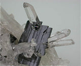 Hubnerite and Quartz, Mundo Nuevo Mine, Labor Yaqui, Huamachuco, La Libertad, Peru, Mined 2009, 3.0 x 4.5 x 5.5 cm, $280.  Online 6/2