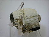 Pyrite and Quartz, Spruce #16 Claim, King County, Washington, Small Cabinet 4.5 X 6.0 X 7.0 cm, $250.  Online 8/20. SOLD