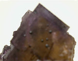 Fluorite attr: Crystal/Victory Mine Complex, Spar Mountain Area, Cave-in-Rock District, Southern Illinois, Mined c. 1950s - early 1960s, Bynum Collection, Small Cabinet 4.0 x 6.0 x 7.5 cm, $85.  Online 8/20. SOLD.